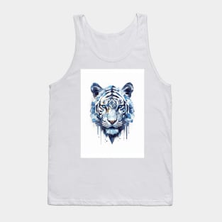 Poly Art White Tiger Tank Top